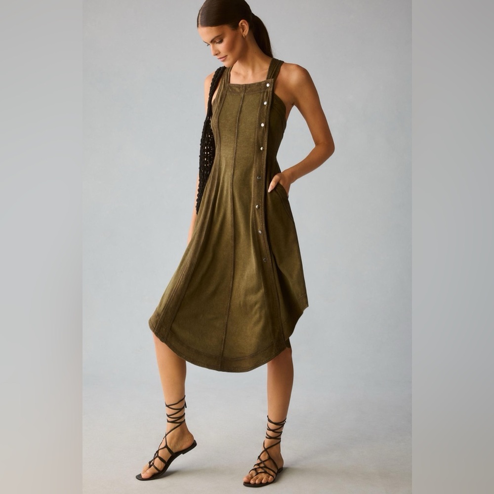 Daily Practice by Anthropologie Asymmetrical Buttondown Dress XS